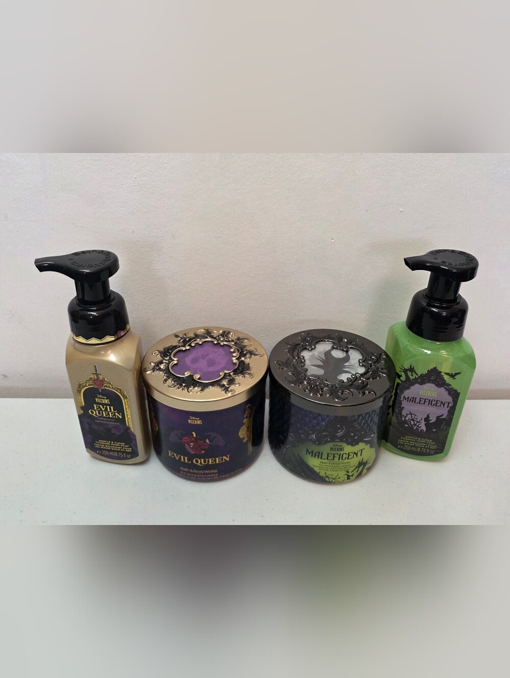 Disney Villains Bath & Body Works Evil Queen & Maleficent Candles/Soap Combo Set - Picture 3 of 5
